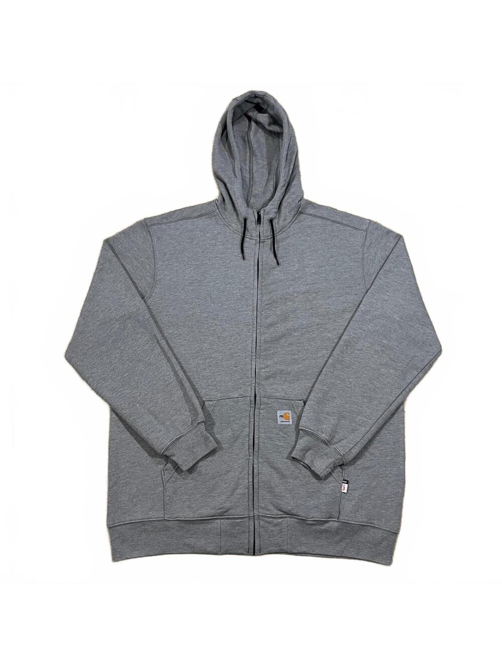 Carhartt FR Force Marquette Full Zip Sweatshirt Hoodie Size XL Tall